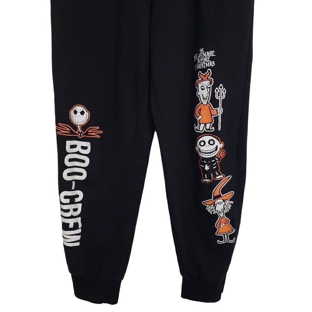 Disney Nightmare Before Christmas Joggers Boo Crew Drawstring Juniors Large - Picture 4 of 10